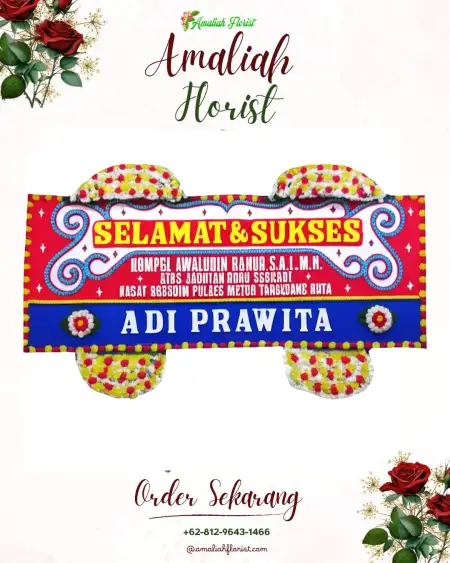 Papan Bunga Ucapan Selamat Gumilir